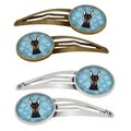 Carolines Treasures Snowflake Doberman Barrettes Hair Clips, Set of 4, 4PK BB1679HCS4